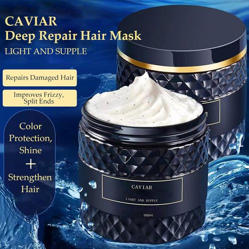 Caviar Korean Hair Mask - Deep Repair Moisture Masque for Dry, Damaged Hair | 16.9 fl. oz.