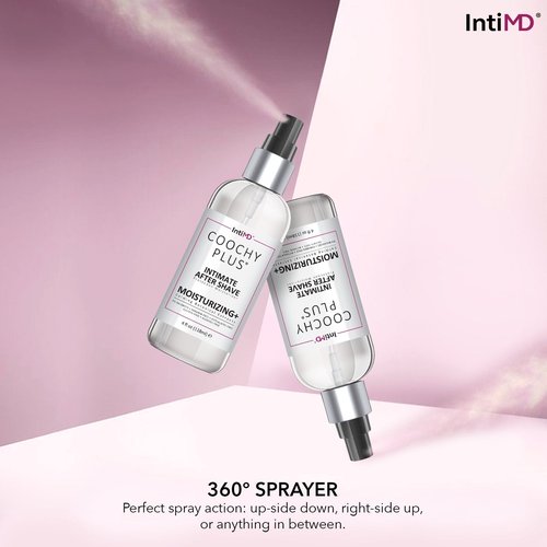 IntiMD Coochy Plus Intimate After Shave Protection Mist + Pre-Shave Elixir Moisturizer Oil Kit - HydroLock & Moisturizing Plus Continuous Hydration Reliefs Razor Burn Bump Ingrown Hair