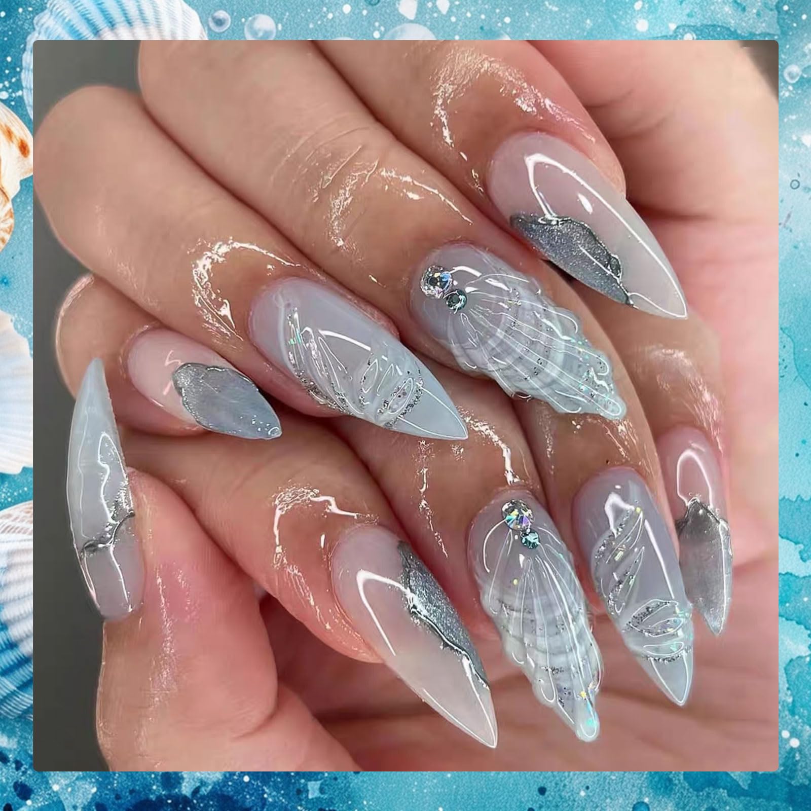 YEPYEPGO 3D Sculpting Gel for Nail Art, 2Pcs Non-Sticky Hand Solid Sculpture Builder Gel and Hard 3D Molding Gels with Pro Brush U V Soak Off Salon Quality DIY at Home, Clear, 30g