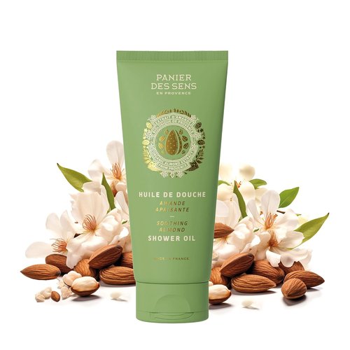 Panier des Sens - Almond Moisturizing Body Wash - Gentle Shower Gel with 96% Natural Ingredients - 6.8 Fl Oz, SLS Free, Vegan