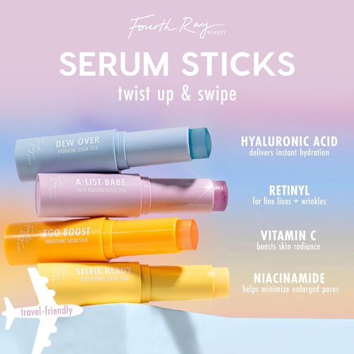 ColourPop Retinol Serum Stick - Anti-Aging Beauty Balm for Glowy Summer Skin - Naturally Derived Retinol & Cloudberry Oil (0.25 oz)