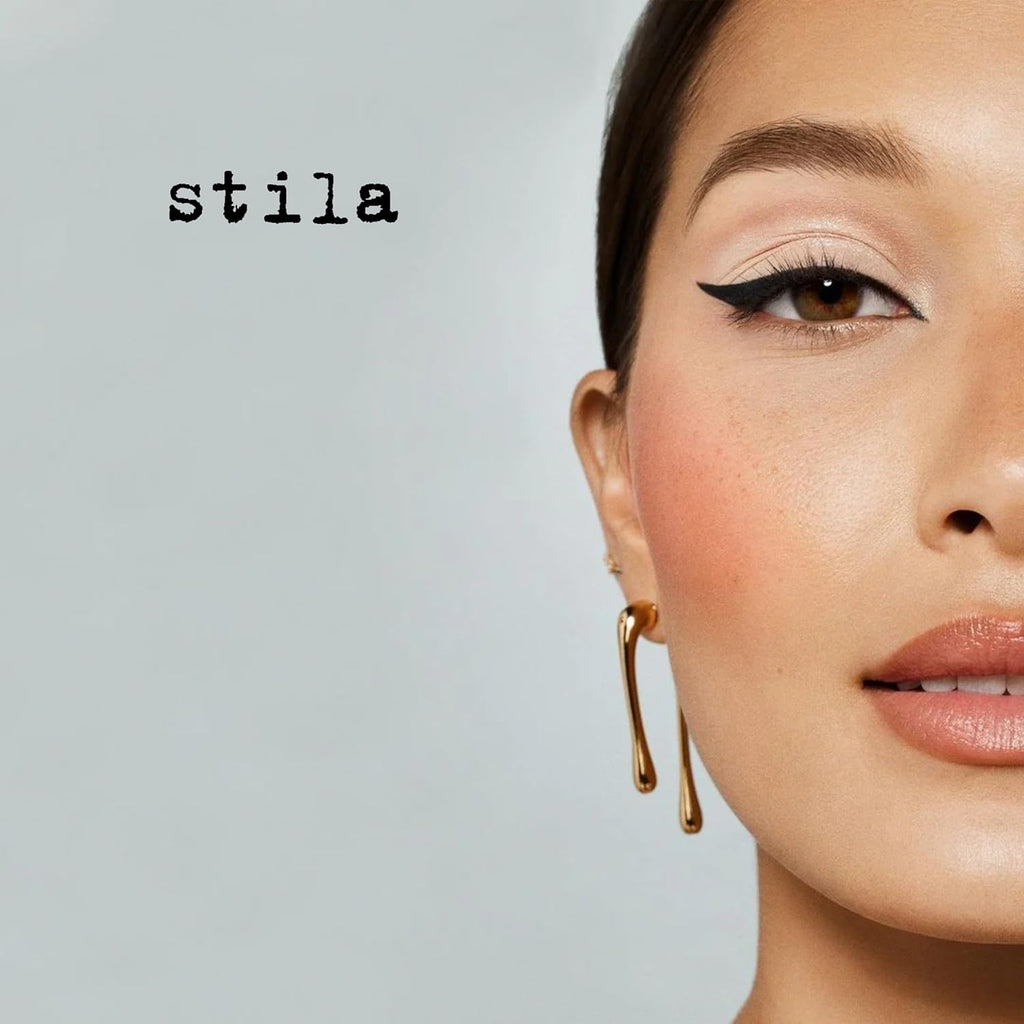 Stila Waterproof Liquid Eye Liner - Stay All Day Makeup with Fine Brush Tip | Smudge-Proof Satin Finish
