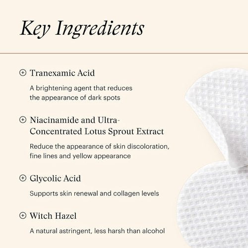 SkinMedica Even & Correct Brightening Treatment Pads - Exfoliating 10% Glycolic Acid, 60 Ct