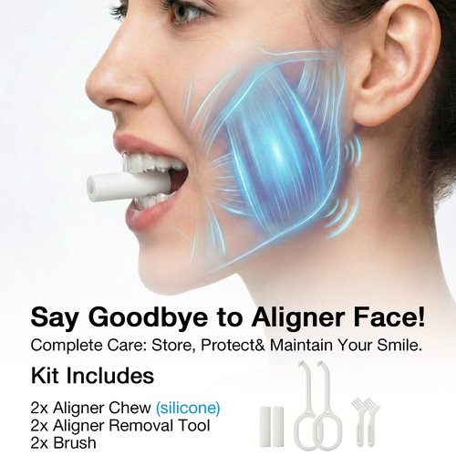 HEMILAB 2 Pack Retainer Case, Compatible with Invisalign, Slim Aligner Case with Removal Tool, Aligner Seaters & Brush, Pocket Size Secure Magnetic Closure for Travel - Black