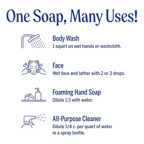 Dr. Bronner's Pure-Castile Liquid Soap Refill - Citrus, 32 oz, 2-Pack | Vegan & Non-GMO, Multi-Use Formula
