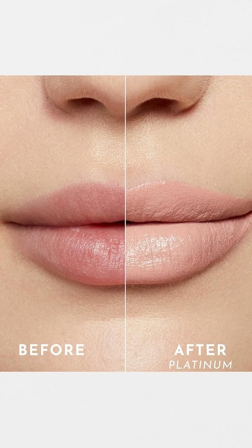 Lawless Forget The Filler Lip Plumping Satin Cream Lipstick - Platinum, 0.1 Ounce | Smooths Lines