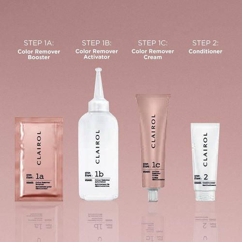 Clairol Pro Fixer Hair Color Remover Kit - Effortlessly Remove Permanent & Non-Permanent Color | Quick 1-Rinse Solution