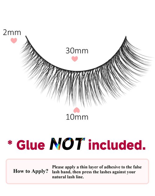 Natural Lashes Short Lashes Natural Eyelashes Natural Look False Eyelashes Wispy Lashes for Samll Eyes Fake Eyelashes 10 Pairs 10mm Bluebell