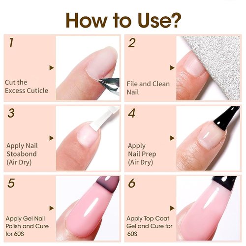 Nail Dehydrator and Primer Set,Acid-Free Nail Prep & Strong Bond Primer for Acrylic Nails,Gel Polish & UV Gels,No Lift,Fast Air Dry,28+ Days Long Lasting Adhesion,Professional Manicure Kit (0.5 fl oz)
