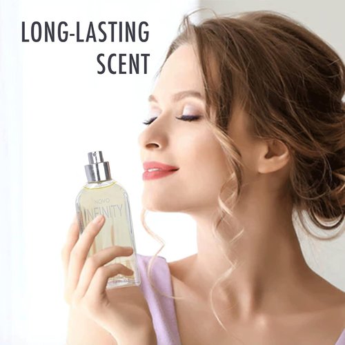 NovoGlow Infinity Eau De Parfum for Women - 3.4 Oz | Refreshing Citrus Floral & Musk Fragrance, Perfect Gift