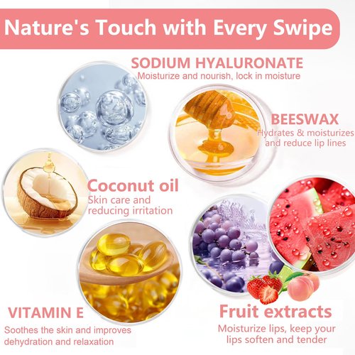 9 PCS Bee Lip Balm Lip Mask Honey Pot, Galentines & Valentines Day Gifts, Nourishing Hydrating Propolis Lip Balm for Dry, Chapped & Cracked Lips,Lip Sleeping Mask - Soften,Smooth & Reduce Lip Lines