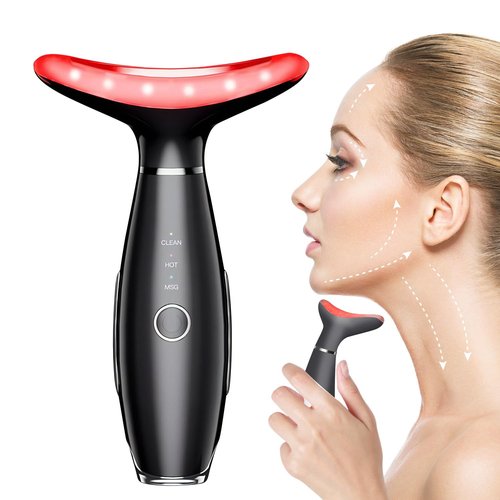 Face Massager -7 Color Red-Light-Therapy,Cool and Thermals for Face and Neck for Wrinkles, Double Chin, Vibrating Facial Massager