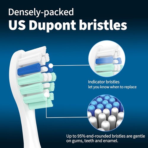 Philips Sonicare Replacement Toothbrush Heads - Compatible C2 C1 4100 | 12 Pack for Superior Cleaning