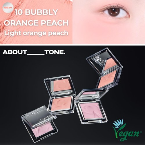 ABOUT TONE Fluffy Wear Blusher - Soft Matte Pressed Powder Cheek Blush | Blendable Vegan Makeup in Mood Lavender