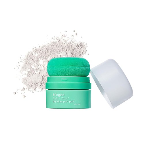 Briogeo Style + Treat Dry Shampoo Puff - Non-Aerosol, Talc-Free Oil Absorption | Volumizing Powder | 0.5 oz