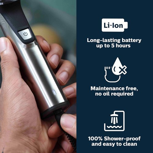 Philips Norelco Multigroom 7000 - All-in-One Beard Trimmer & Hair Clipper | 19-Piece Men's Grooming Kit