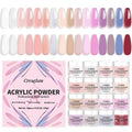 16 Color Acrylic Nail Powder Kit - for DIY Nail French Extensions & 3D Art, No Lamp Needed, Non-Yellowing, Professional Salon Quality, Bubble Free & Long Lasting