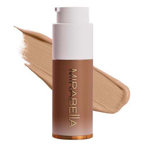 Mirabella Invincible HD Liquid Foundation - Moisturizing Full-Coverage Makeup for All Skin Types | Deep D200