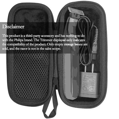 Hard Case for One Blade Trimmer QP2724/90, QP2834/70, QP2630/72, Waterproof Shaver Organizer Shockproof Travel Storage Box for Charger & Accessories
