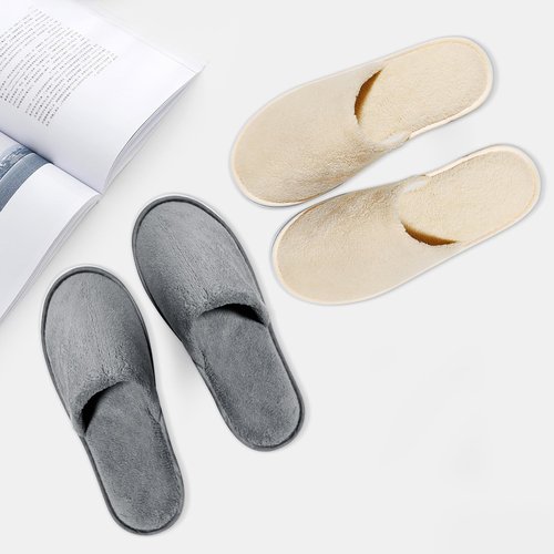 SENJUNSAFE 8 Pairs Guest Slippers Disposable For Guests Washable Reusable Which Can Be Used As Women Men House Indoor Bathroom Bedroom Hotel (US Men Size 10Women 11)