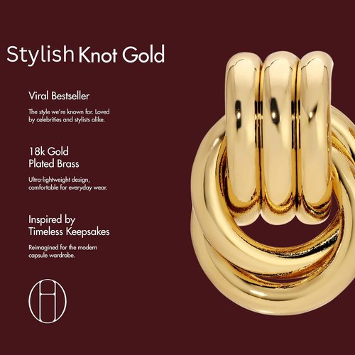 Heaven Mayhem Baby Knot Earrings - Modern Twisted Design for Bold Everyday Style