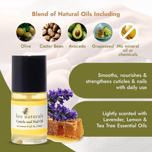 Bee Naturals Nail & Cuticle Oil 0.5 oz. (Nail & Cuticle Oil(Duo))
