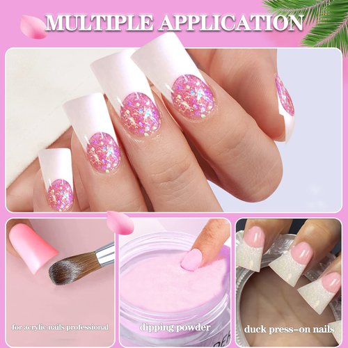 550PCS Duck Nail Tips for Acrylic Nails Professional, Clear Duck Feet Fan Flare Tips, Half Cover Duck Tip Nails Extra Short Curved French Fake Nail Extension Tips with Box 11 Sizes