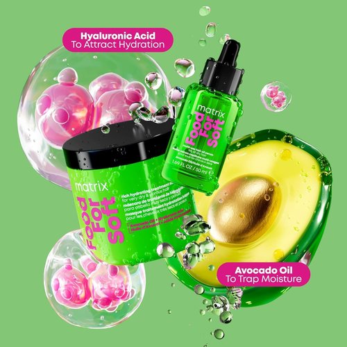 MATRIX Hydrating Hair Mask - Softens & Adds Shine for Dry, Brittle Hair | Avocado Oil & Hyaluronic Acid