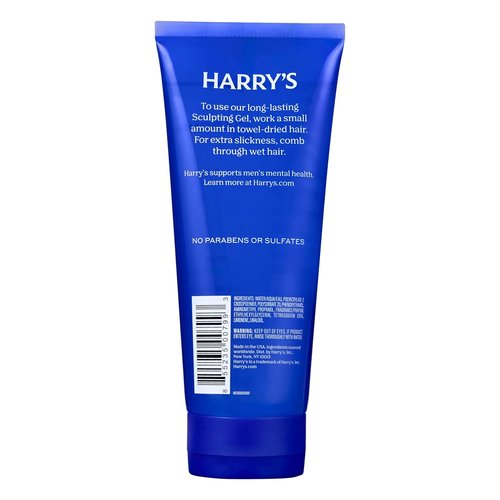 Harry's Sculpting Hair Gel for Men - Firm Hold & Polished Finish | Alcohol-Free - 6.7 fl oz