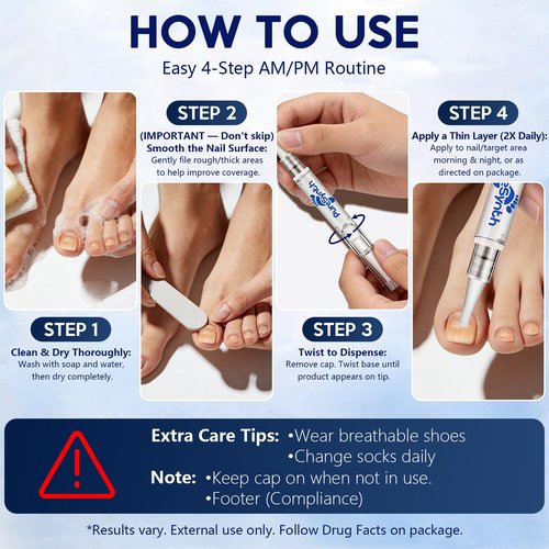 Extra Strength Nail Fungus Repair Pen (OTC Maximum Strength), 25% Undecylenic Acid + Aloe & Vitamin E, For Thick Yellow Discolored Nails,24 mL (0.81 fl oz) Total,1-Pack,Designed in USA