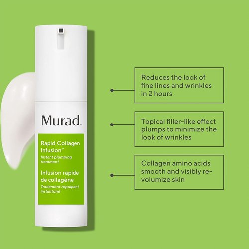 Murad Renewing Cleansing Cream & Rapid Collagen Infusion Set - Anti-Aging Skin Care Duo, Full Size