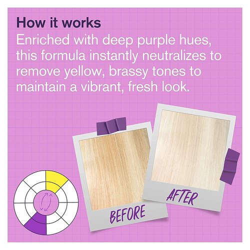 Skiennix Blonde Toner Spray - Purple Leave-In Treatment for Brassy Blonde & Gray Hair | Paraben & Sulfate Free