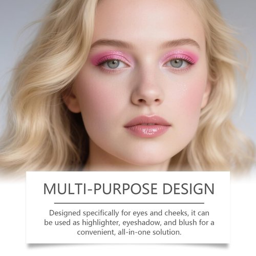 Skiennix Eye & Cheek Palette - 4-In-1 Eyeshadow, Blush & Highlighter Makeup Kit for Women