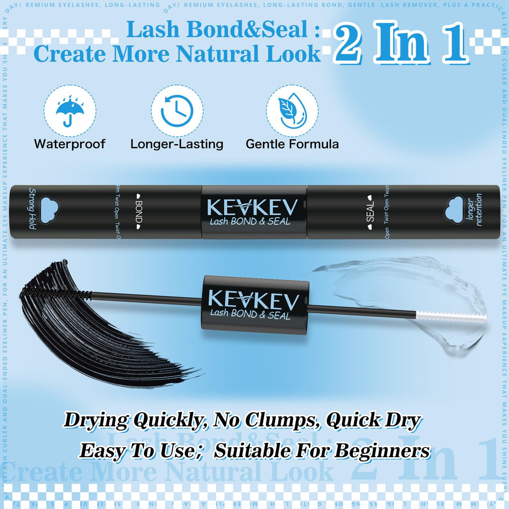 Wispy Lash Clusters Kit Venus Invisible Thin Band Natural Eyelash Clusters 8-16mm Lash Extension Kit Mix Length Clear Band Natural Look Cluster Eyelash Extensions With Lash Bond DIY Lash At Home