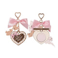 Flower Knows The Sweetie Bear Collection Setting Powder,Cute Bag Charms Purse Keychain,Makeup & Setting Compact and Puff Pressed Powder,Pore Blurring Backed,Gift for Women,0.09 Oz(01 Cocoa)