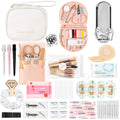 Women's Wedding Emergency Kit for Bride, Bridal Emergency Kit for Wedding Day, Weddings Personal Care Survival Set, Must-Have 40+ Essentials Items Daily Women Travel Kit with Makeup Bag for Team Bride