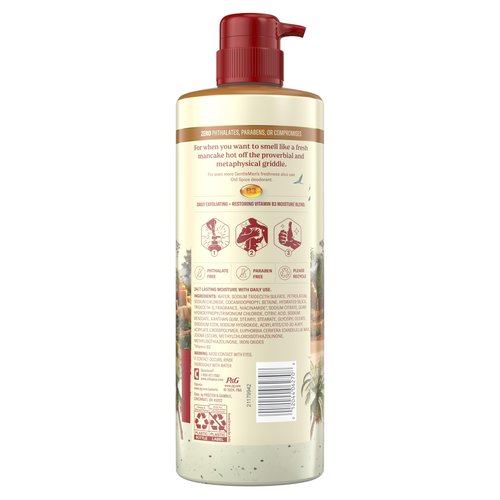 Old Spice GentleMan's Exfoliating & Moisturizing Body Wash for Men, 24/7 Shower Fresh with Long Lasting Scent, Renewing Vitamin B3 Blend, Brown Sugar + Cocoa Butter Scent, 26 oz