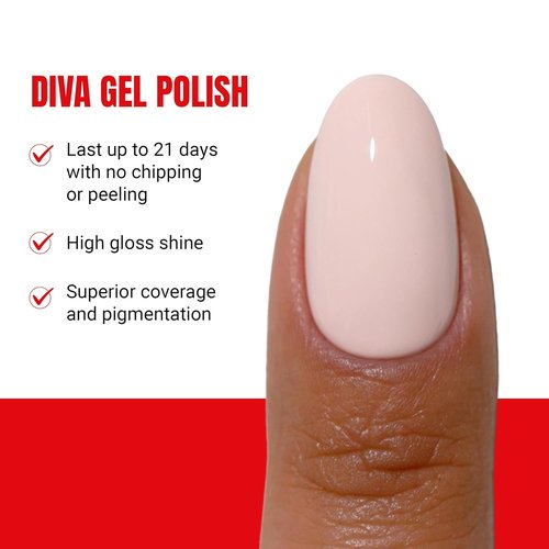DND Gel Polish Set - Coquette Collection | UV/LED Gel & Air Dry Nail Lacquer Duo, 0.5 Fl Oz