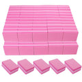 180/240 Grit Nail Buffers (100 Pack), mini Buffer Block Nail File for Acrylic Nails and Natural Nails, Professional Nail Buffer Block Bulk Buffing Blocks for Nail Buff Manicure File Blocks Set Pink