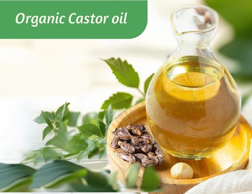 RAJOSEE Castor Oil Roll on in Glass Bottle, Certified Organic Castor Oil Roller for Body Hair Skin Lip Eyebrow Pure Organic Cold Pressed Essential Oil - 1fl.oz