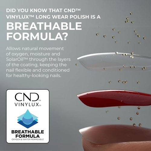 CND Vinylux Red Nail Polish - Gel-Like Shine & Chip Resistant Formula | 0.5 Fl Oz