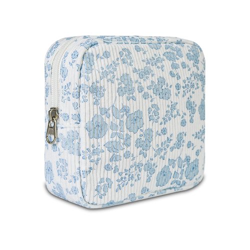 AMZMA Small Pouches for Purse Cute Mini Cosmetic Bag with Zipper Aesthetic Corduroy Makeup Bags Toiletry Bag