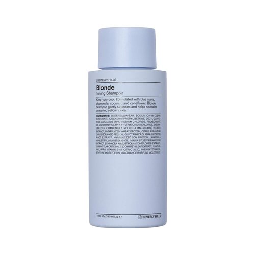 J Beverly Hills Blue Blonde Toning Shampoo - Deep Conditioning with Coconut Oil | 12 Oz & 32 Oz Options