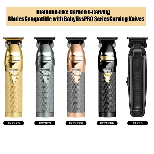 BaByliss PRO Gold FX707Z DLC Replacement Blades - Compatible with FX787 & FX726 Trimmers | 2-Pack