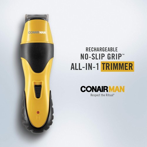 ConairMAN All-in-One Beard Trimmer - Cordless Grooming Kit for Face, Nose & Ear Hair - 6 Pieces