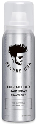 Avenue Man Extreme Hold Hairspray - Travel Size Frizz Control - Lightweight & Non-Sticky 1.76 oz