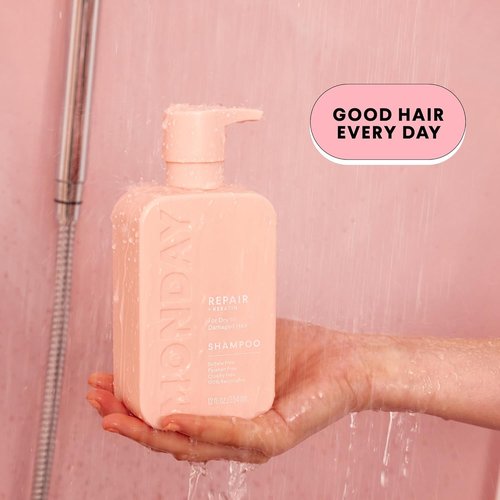 Monday Haircare Repair Shampoo & Conditioner Set - 12 oz | Nourishing Formula for Dry, Damaged Hair