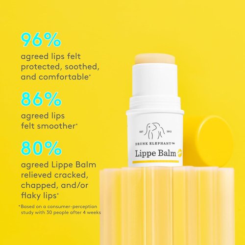 Drunk Elephant Lippe Balm - Nourishing Lip Balm for Soft Lips - 3.7 g/.13 oz - Clean & Cruelty-Free