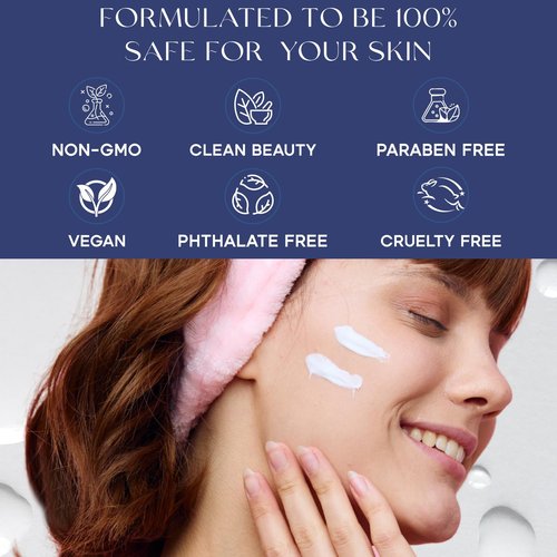 Skin 2.0 Hyaluronic & Collagen Face Moisturizer – Deep Hydration & Firming Night Cream For Dry or Dull Skin – Dermatologist Tested, Anti Aging, Korean Skin Care, Vegan, Clean Beauty – 1.69 Fl Oz