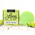 Loxy Boost Volumizing Conditioner Bar - Sea Salt & Lime Oil for Fine/Oily Hair | Vegan & Zero Waste | Made in USA